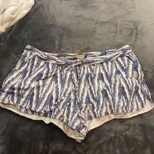 J. Crew shorts size large. Blue and white.